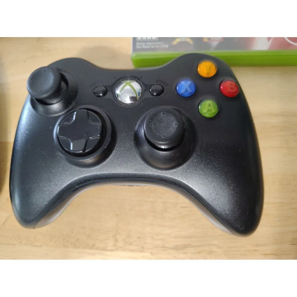 Microsoft Xbox 360 Lot 2 Wireless Controllers Power Supply & Need For Speed Game